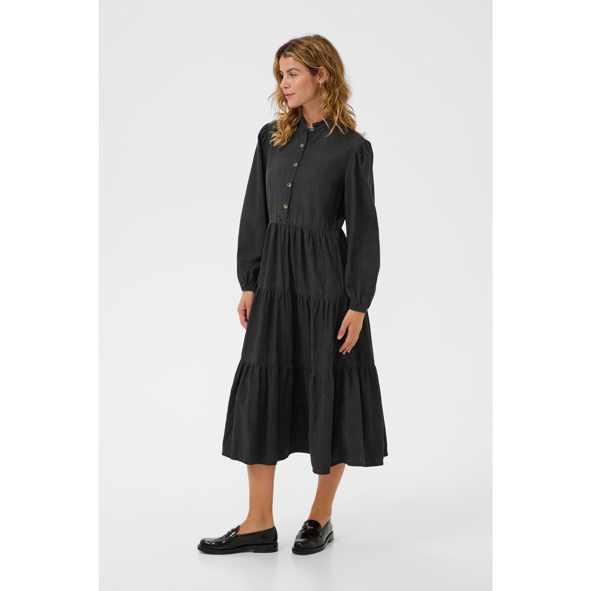 Robe gris light grey denim, CREAM