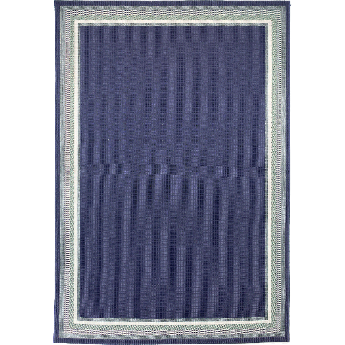 Tapis extérieur tissé kilim rectangle CASADA 13 bleu, UN AMOUR DE TAPIS