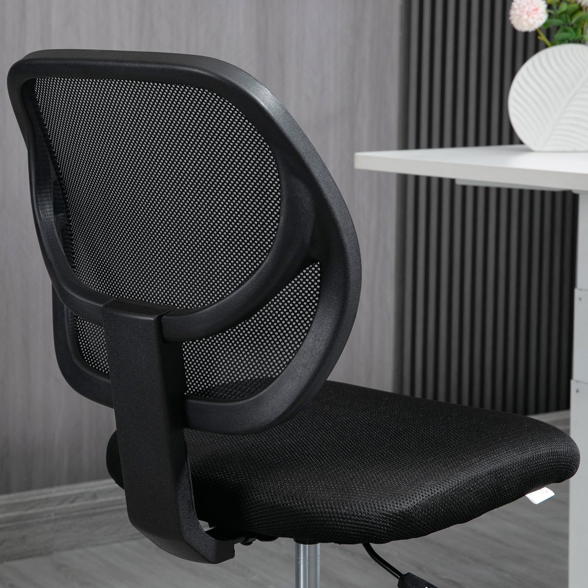 Chaise de bureau pour poste de travail debout noir, HOMCOM