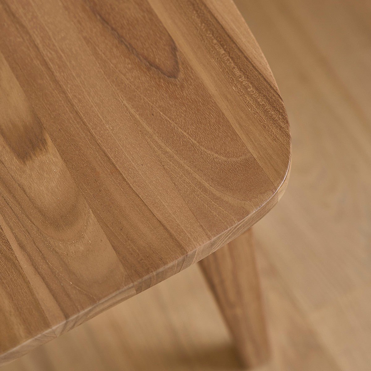 Lot de 2 chaises en bois de teck ADELE naturel, BERAH GETAH
