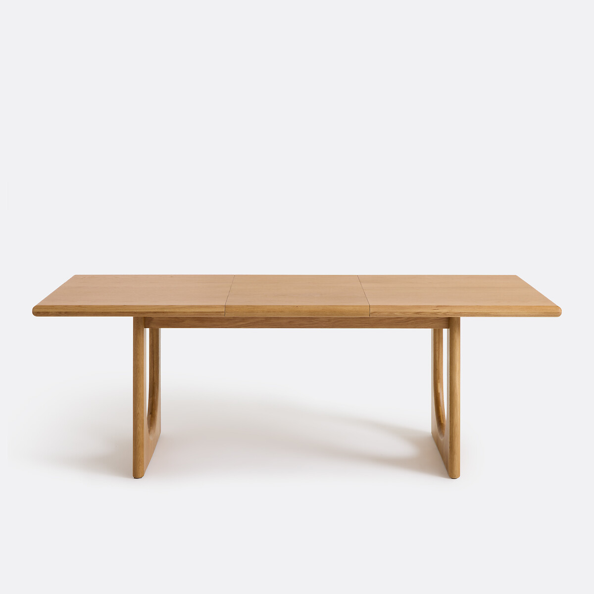 Table à manger, extensible, en chêne et plaqué, 4 à 8 couverts, DOUVE chêne, LA REDOUTE INTERIEURS