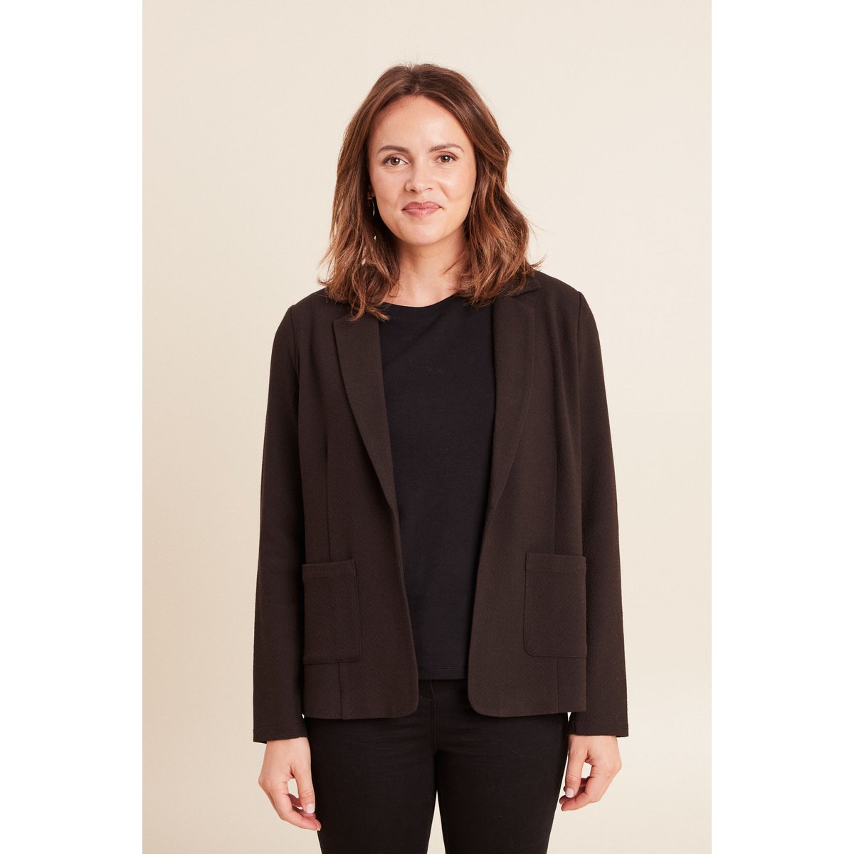 Veste tailleur cintrée marron foncé, BREAL