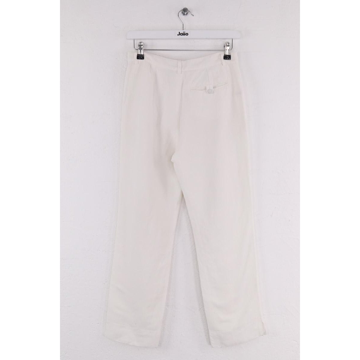 Pantalon droit - Très Bon État blanc, AGNES B