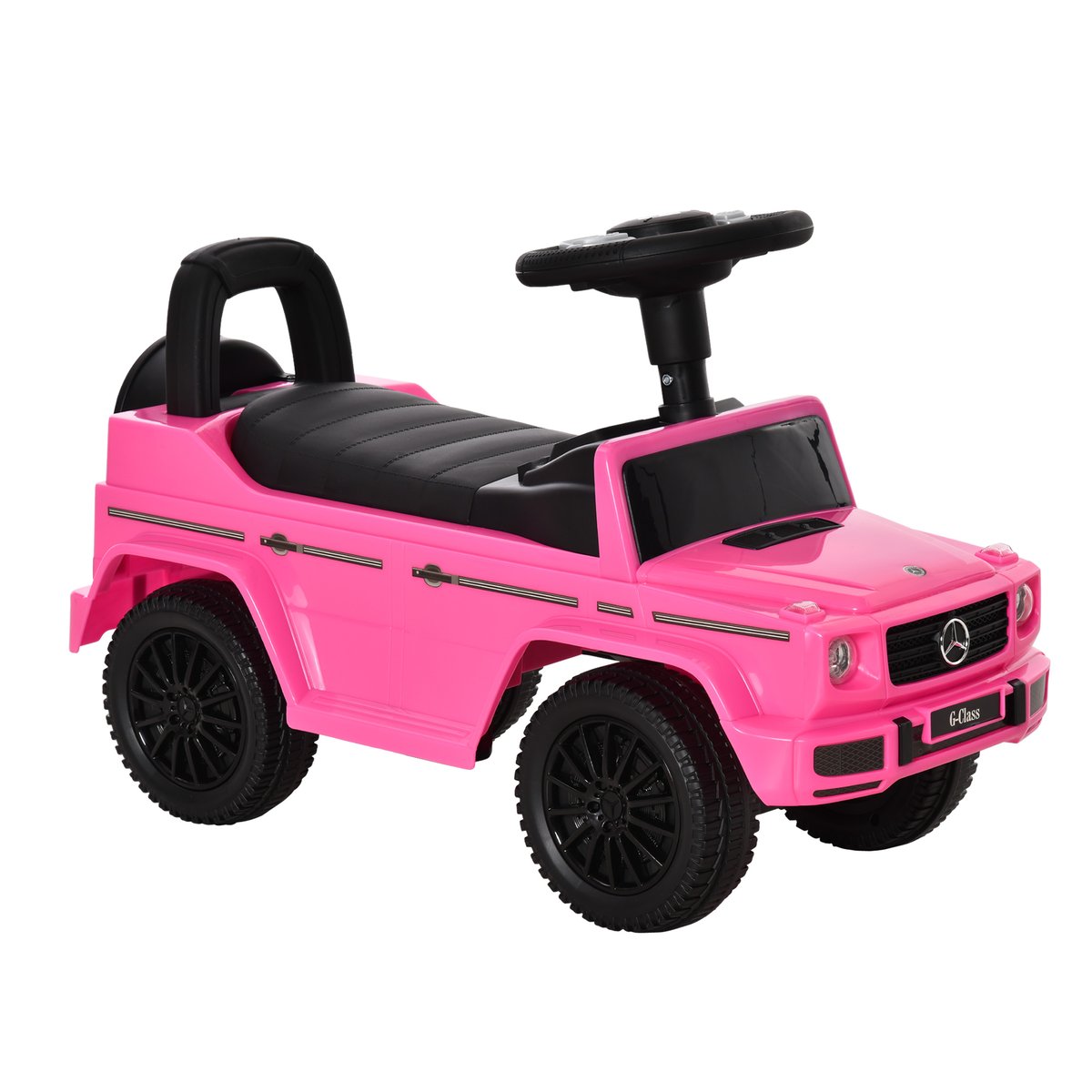 Voiture à glissière pour enfants PP Rose rose, HOMCOM