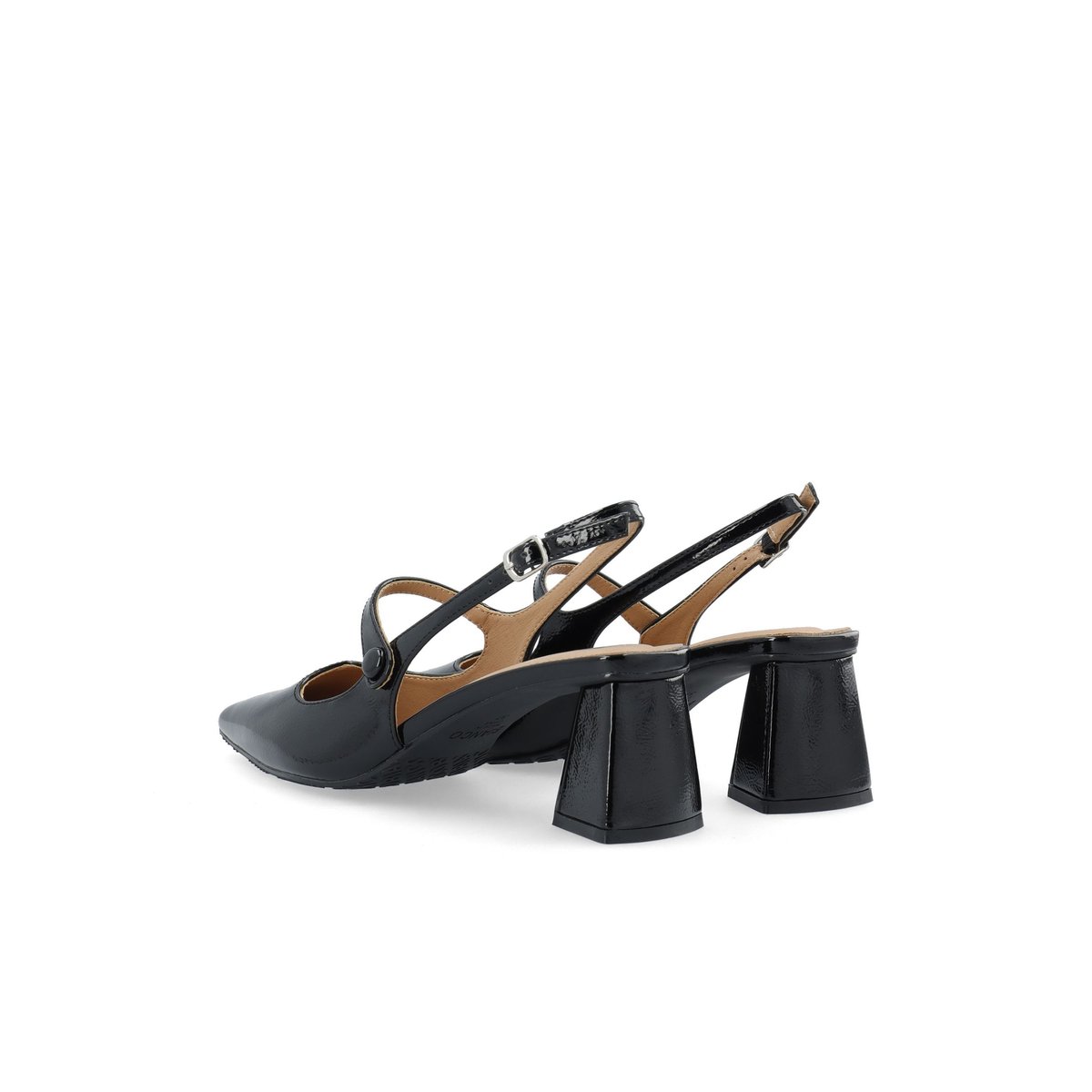 Chaussures À Bride Arrière noir - blackpatent1, BIANCO