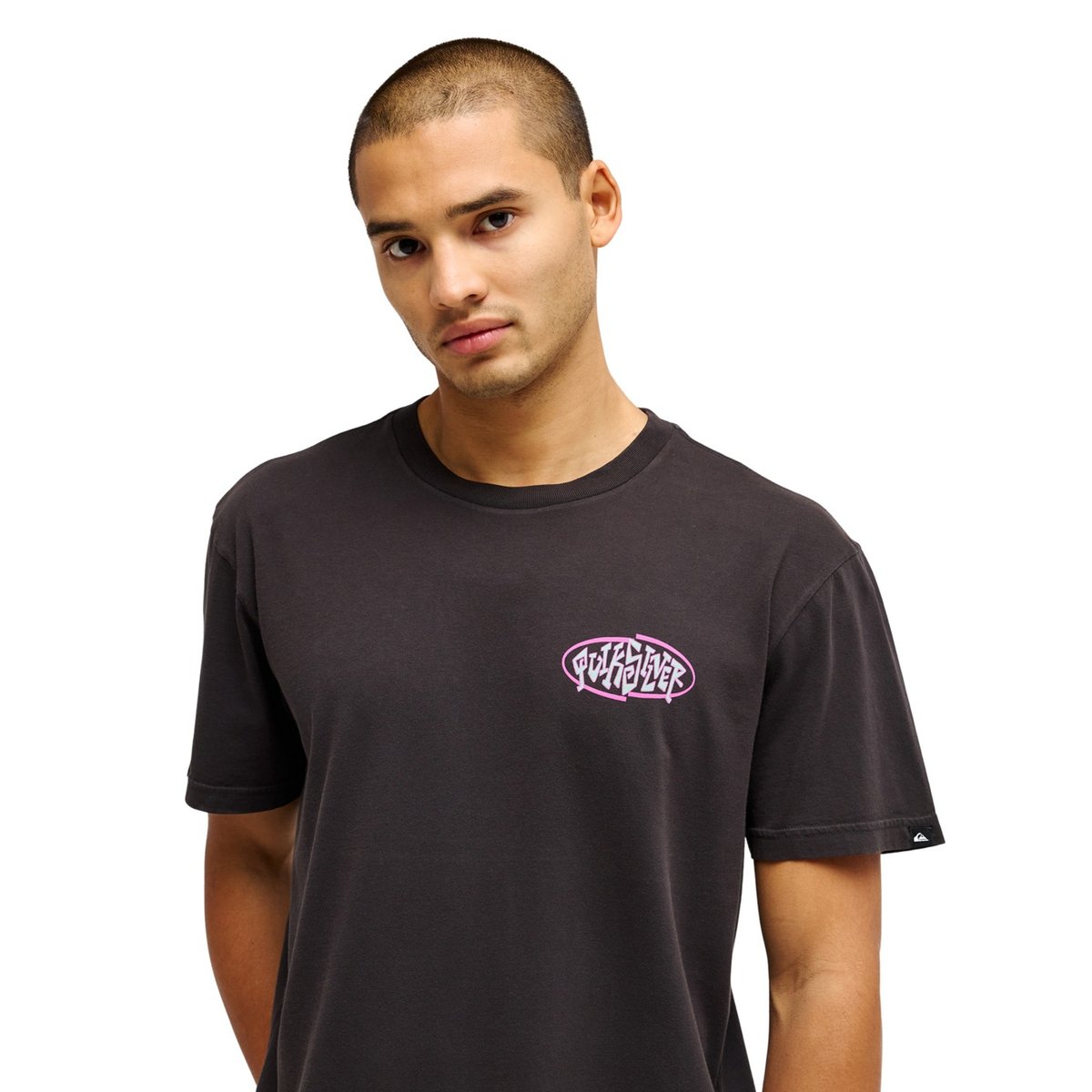 T-Shirt manches courtes EVO SWELL SQUAD noir tarmac, QUIKSILVER