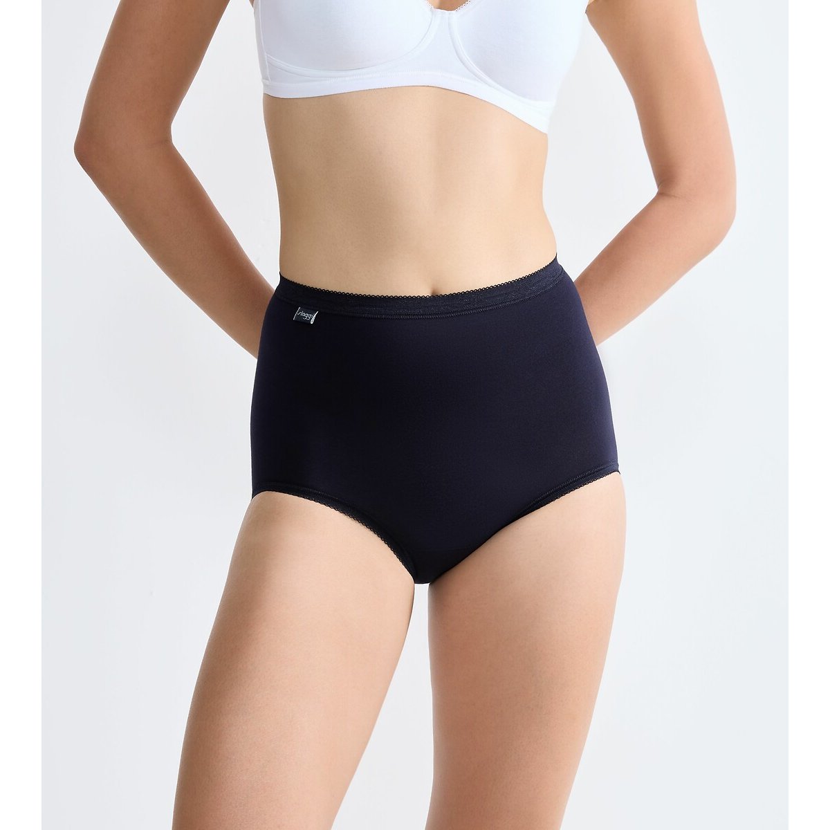 Pack of 3 Basic+ Maxi Knickers navy+lavender blue+white, SLOGGI