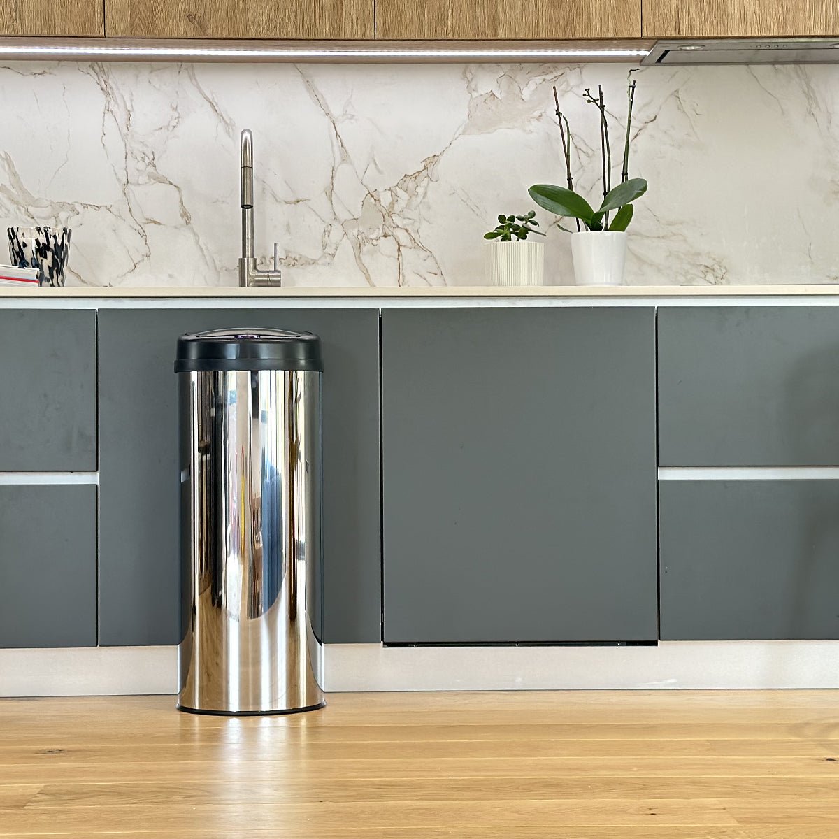 Poubelle de cuisine automatique ARTIC 50L silver, KITCHEN MOVE