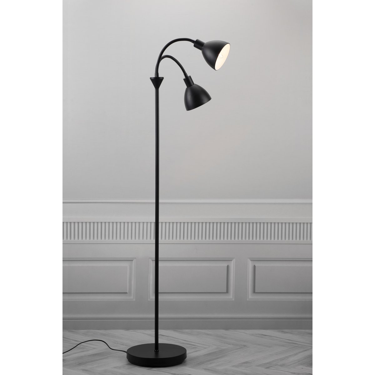Lampadaire Lumineux et Elégant en Métal, RAY Double chromé, NORDLUX