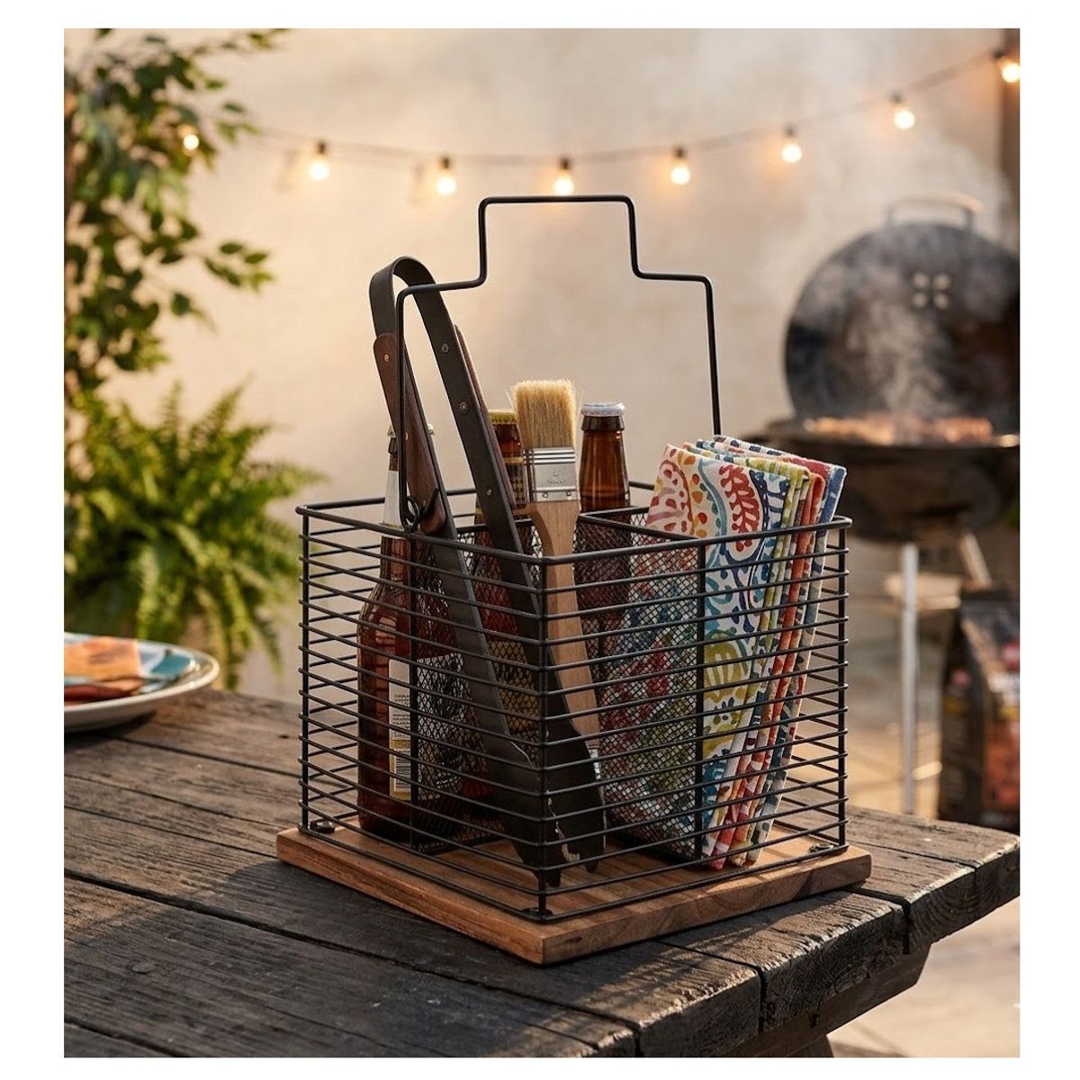 Pot a ustensiles ou couverts Acacia multicouleur, EDEN