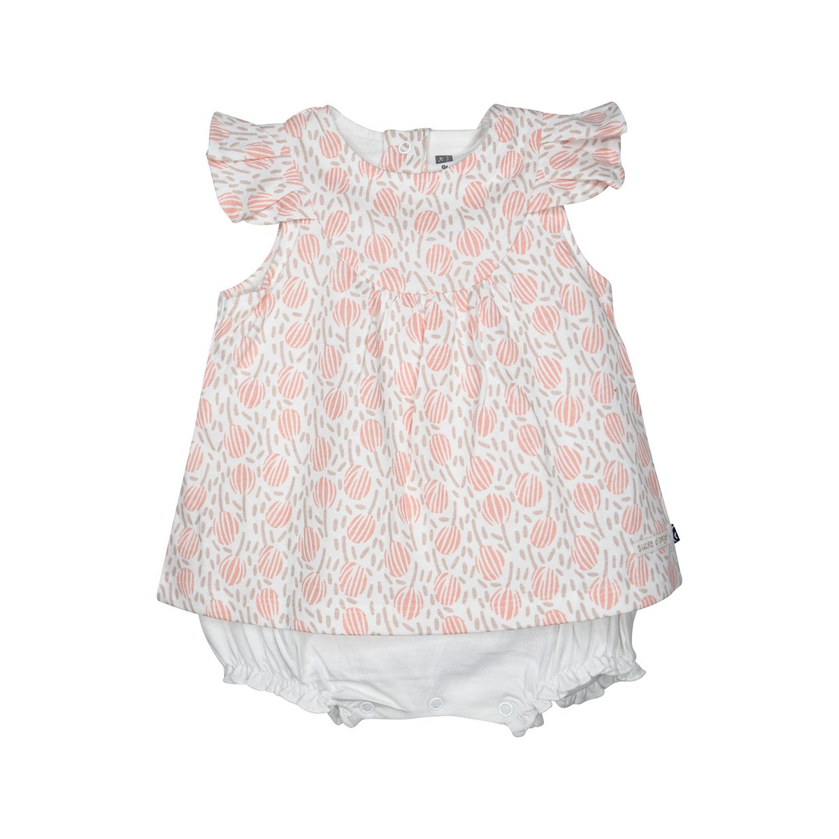 Combirobe bandeau lauralyne naissance blanc, SUCRE D'ORGE