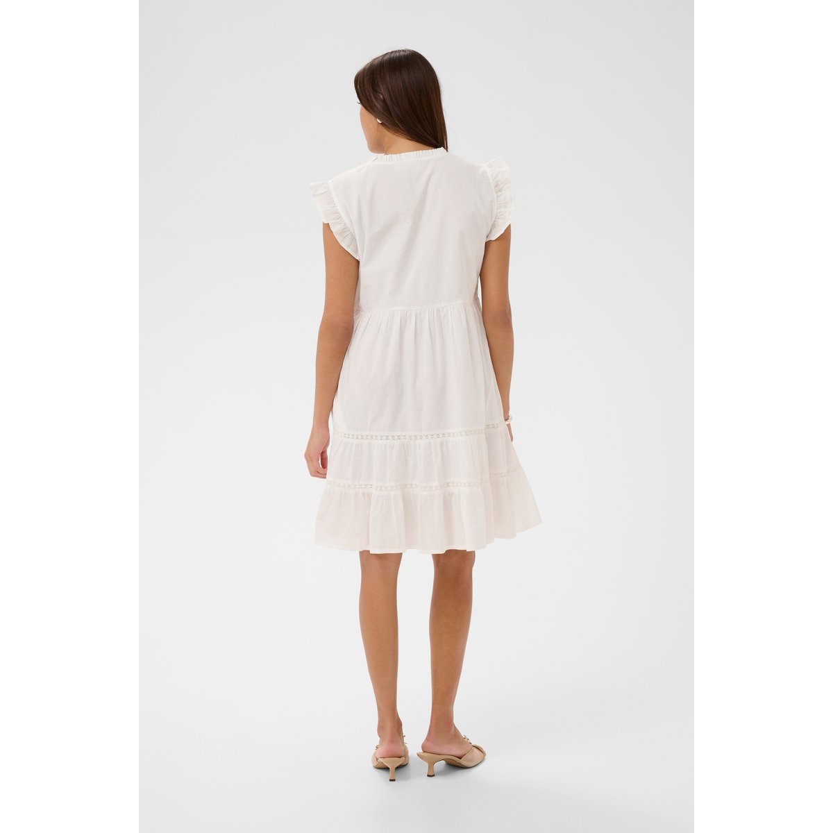 Robe blanc chalk, KAFFE