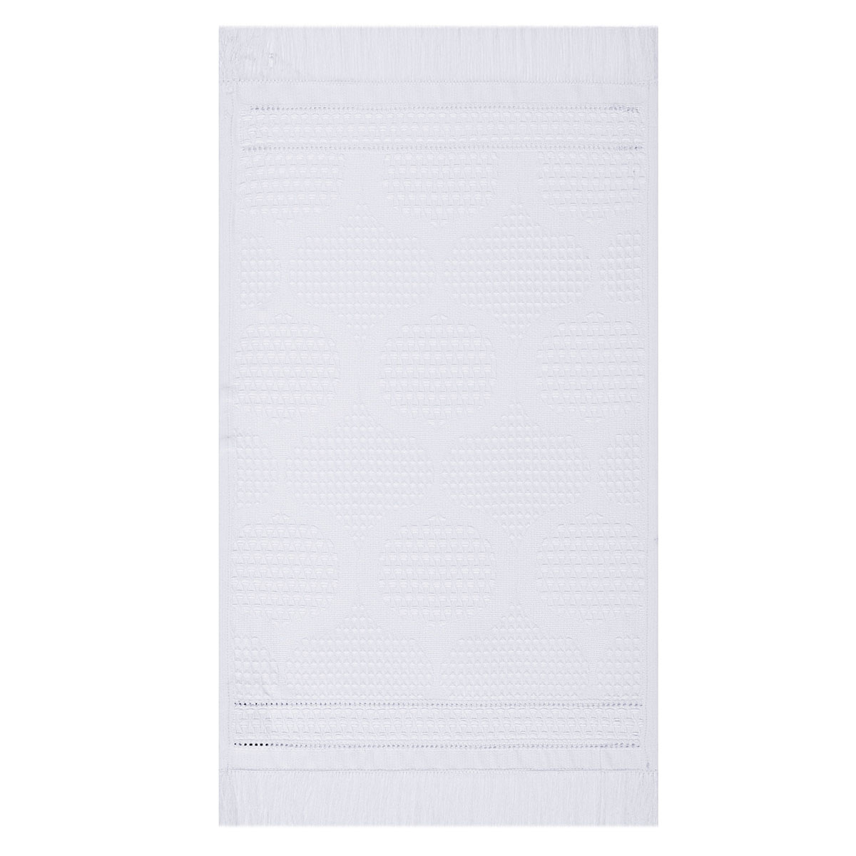 Serviette De Bain En Coton, Hera, Made In France blanc, LE JACQUARD FRANCAIS