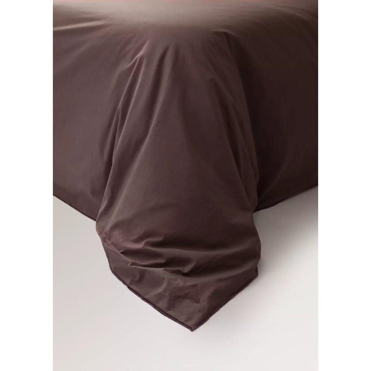 Housse de couette réversible lit 135/140 cm marron, MANGO HOME