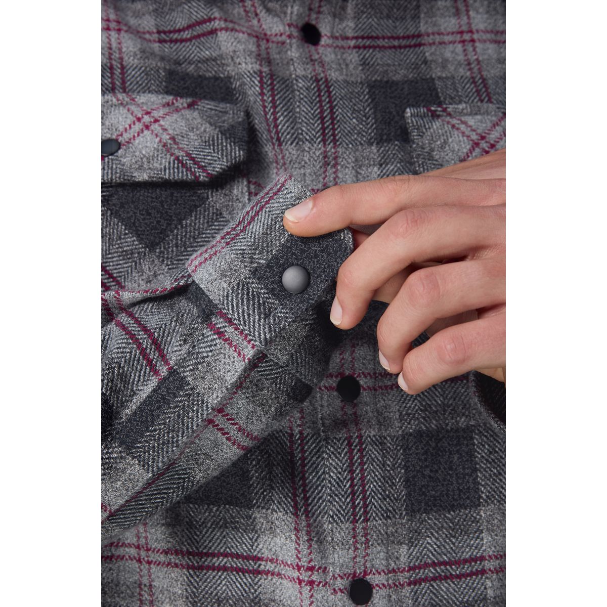 Chemise manches longues aux carreaux gris, NEXT