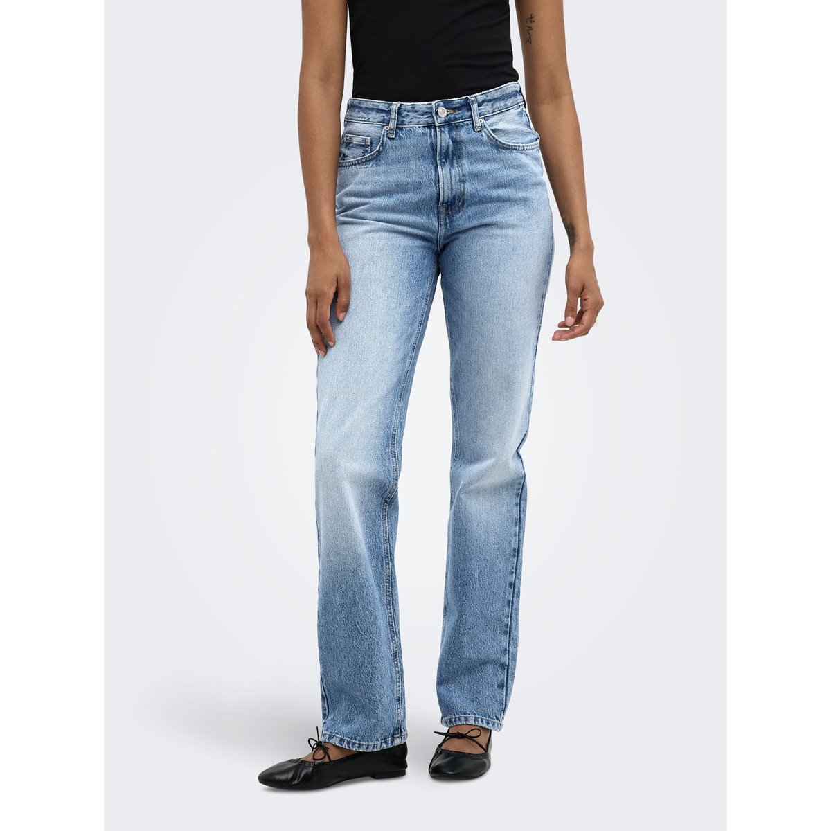 Jean Coupe Droite medium blue denim, ONLY