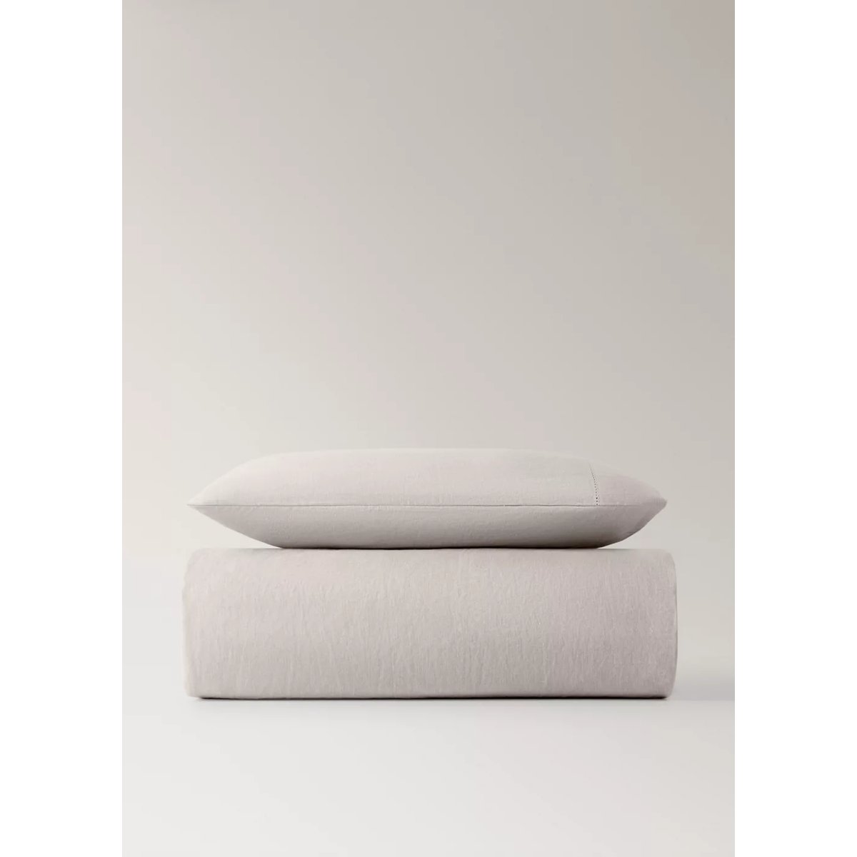 Housse de couette berceau lin lavé marron moyen, MANGO HOME