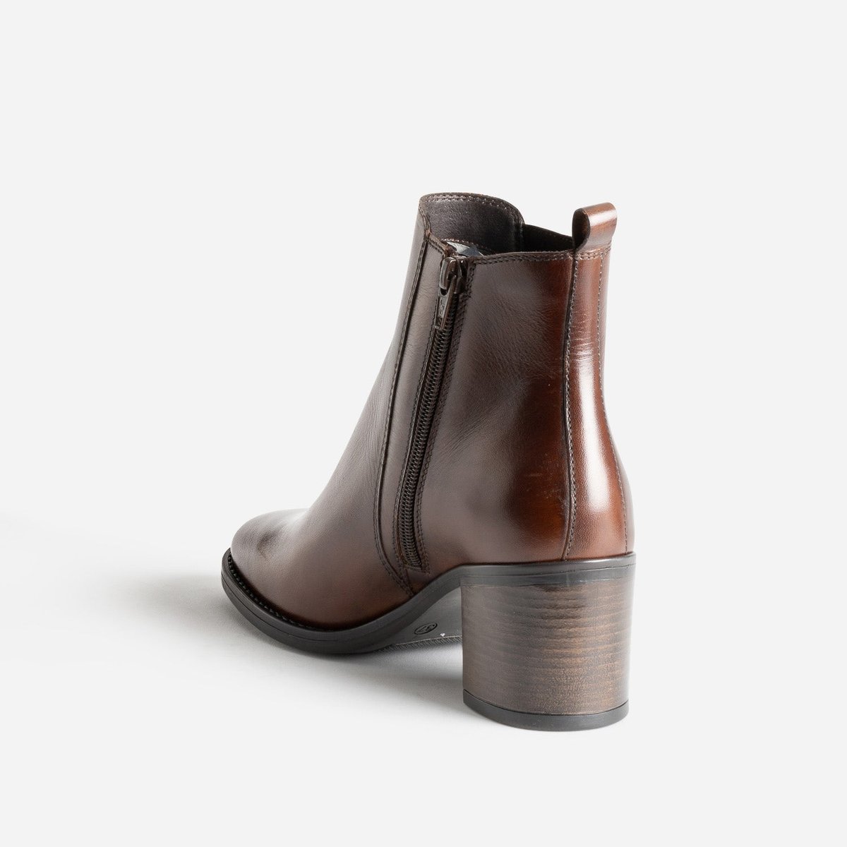 Boots À Talon en cuir SANAYA marron fonce, ERAM