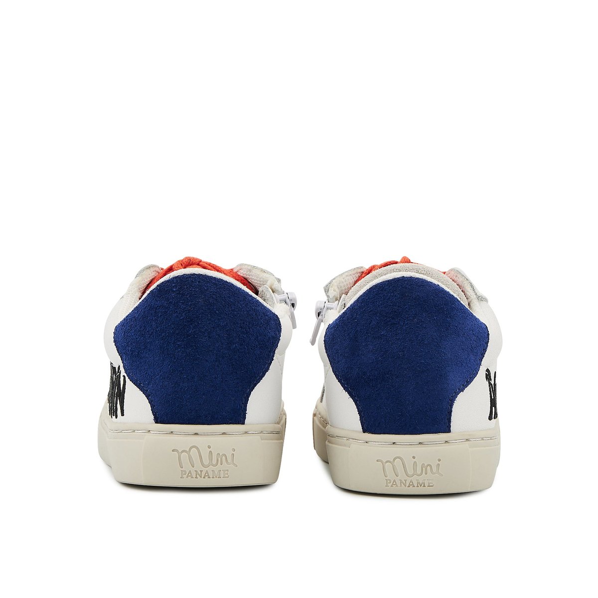 Baskets Enfant En Cuir Mini Simone Adorable Chenapan blanc, BONS BAISERS