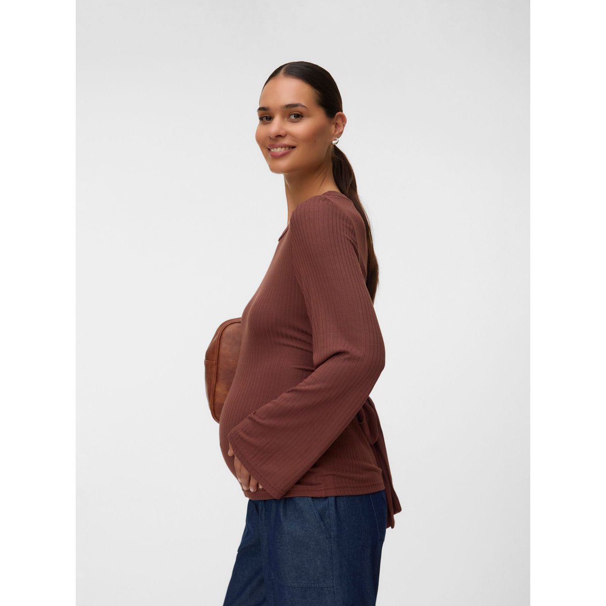 Top marron - brown stone, MAMA LICIOUS