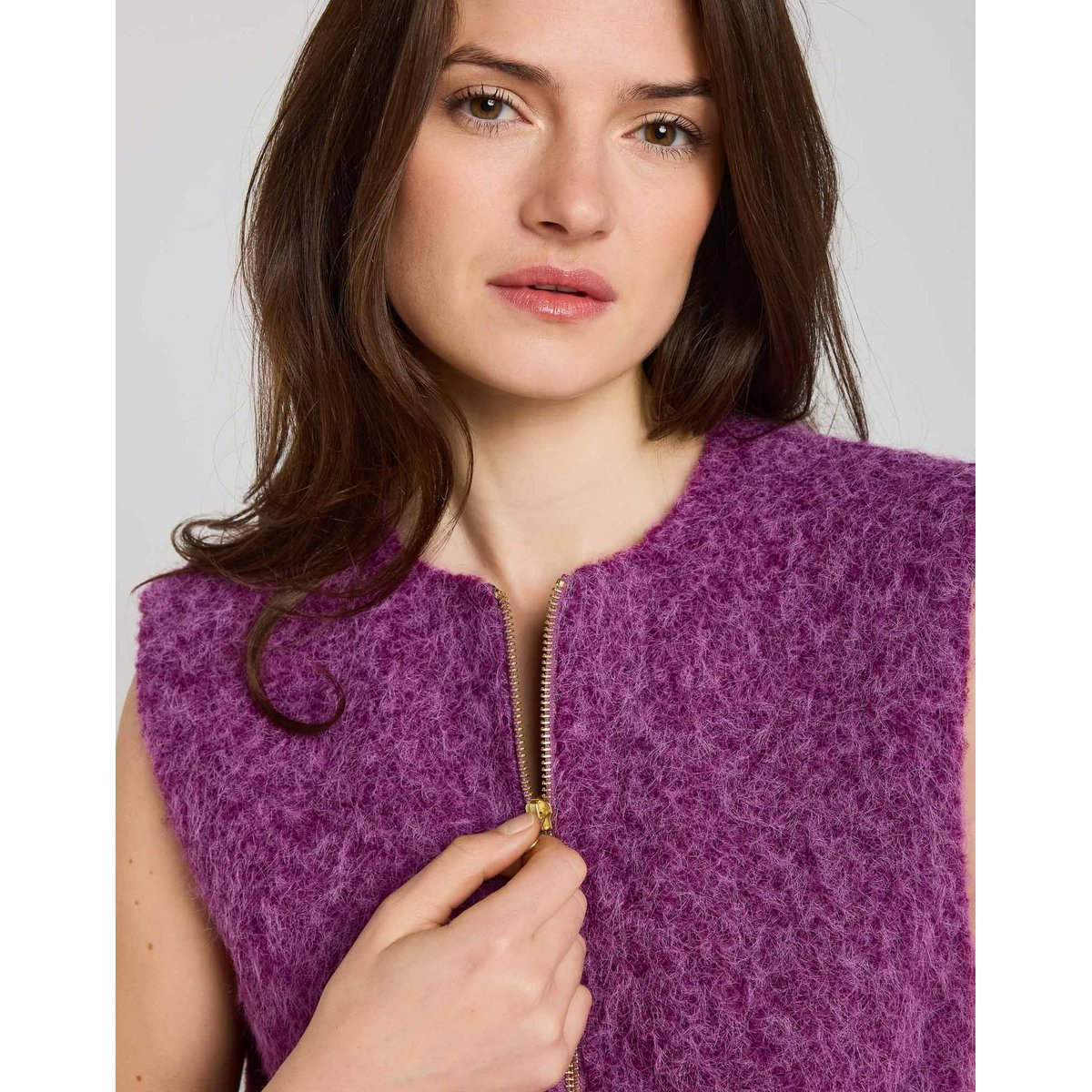 VESTE SANS MANCHE PURPLE violet, PULLIN