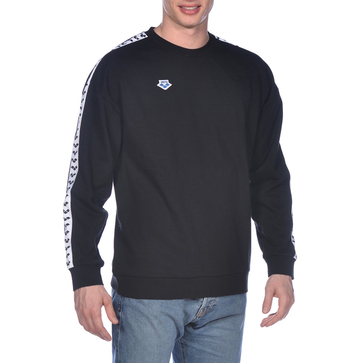 Sweat-shirt oversize unisexe Icons Team noir - blanc - noir, ARENA