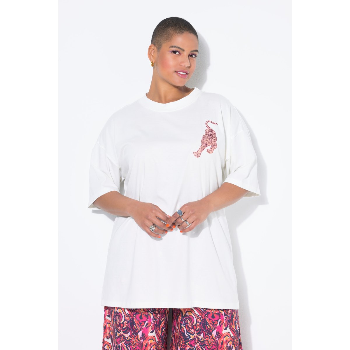 T-shirt oversize, imprimé dans le dos blanc cassé, STUDIO UNTOLD