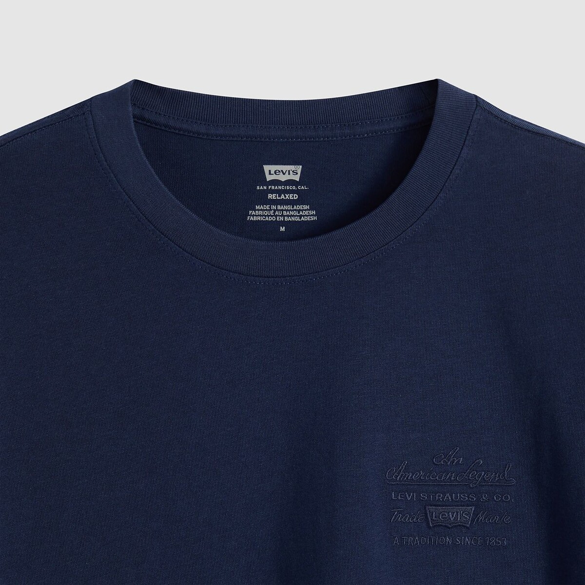 T-shirt met korte mouwen, met logo in dezelfde kleur marine   , LEVI'S