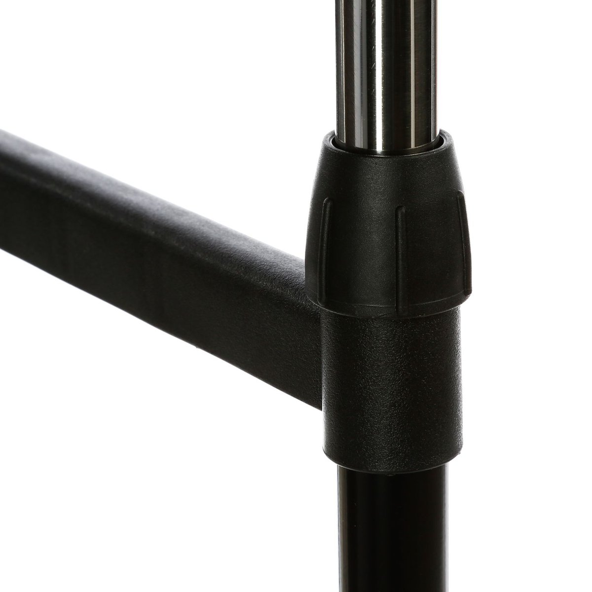 Portant à vêtement double extensible à roulettes ICARE noir, ATMOSPHERA