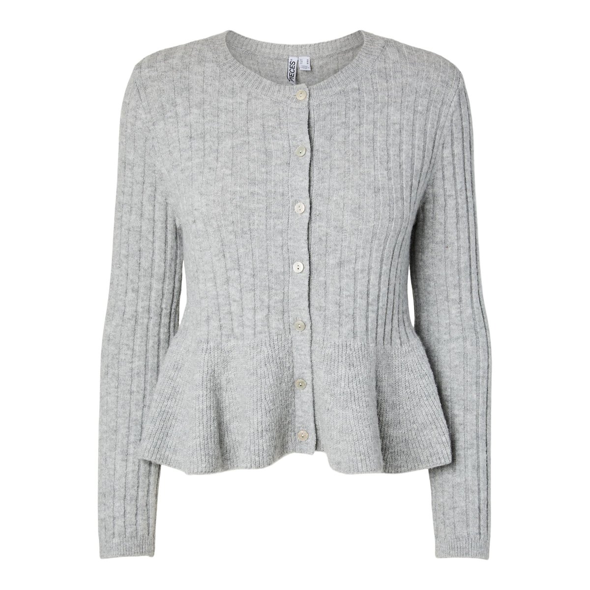 Cardigan En Maille gris - light grey melange1, PIECES