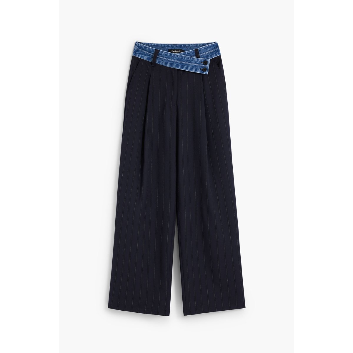 Pantalon long Woven bleu, DESIGUAL