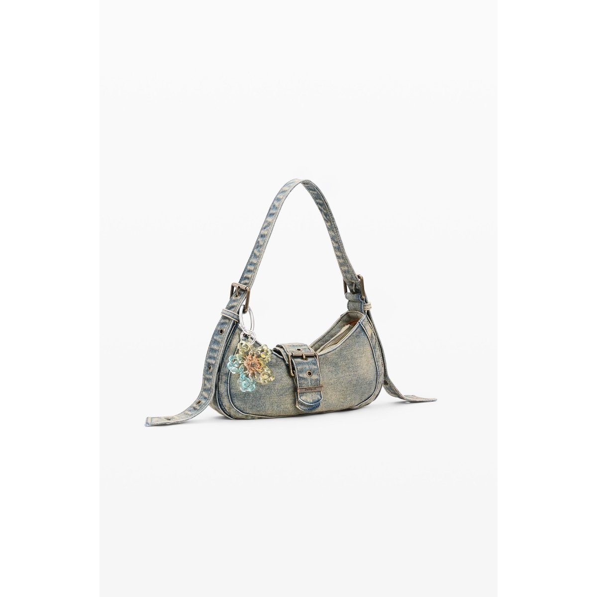 Sac denim teint vert, DESIGUAL