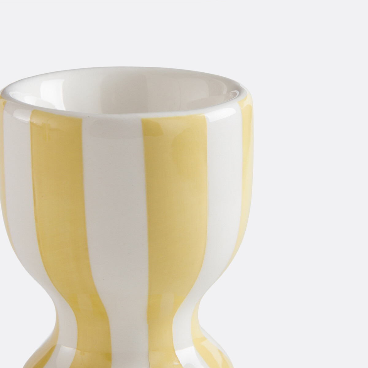 Lot de 2 coquetiers en dolomite, Darcy jaune, LA REDOUTE INTERIEURS