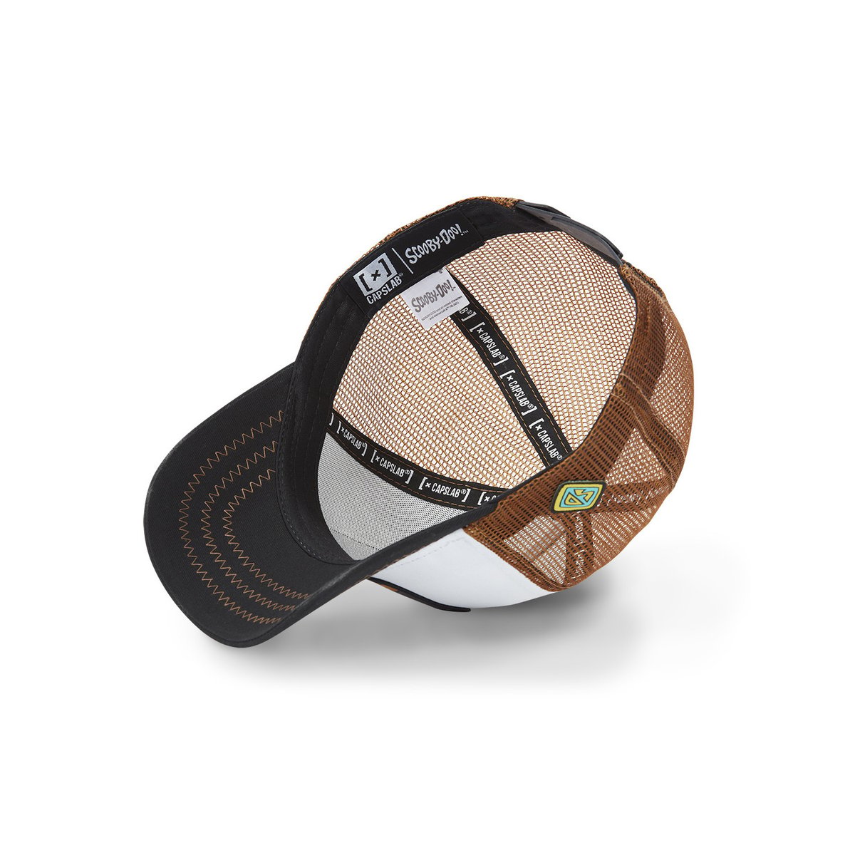 Casquette trucker Scooby-Doo blanc/noir/marron, CAPSLAB