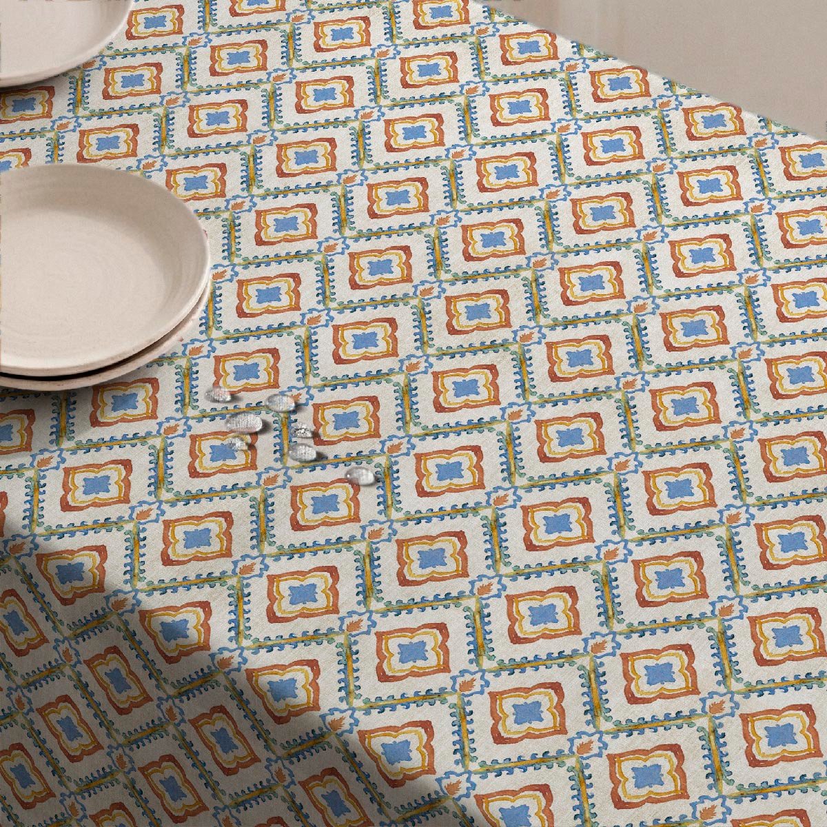 Nappe anti-taches Agadir - 100% coton - orange, NAF NAF HOME
