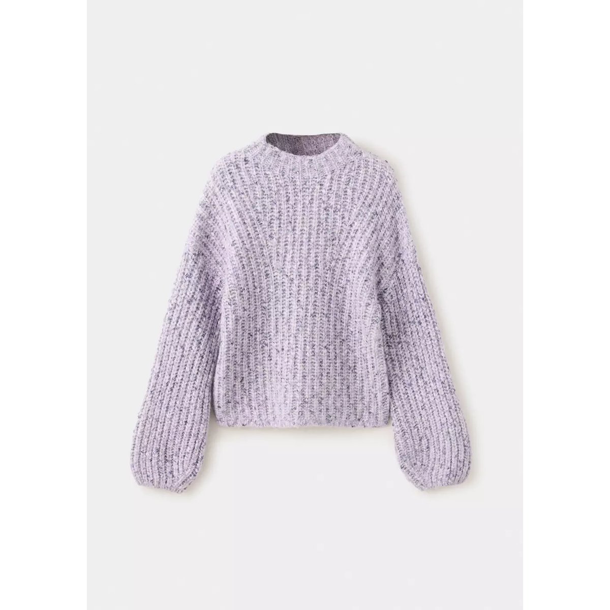 Pull côtelé jaspé lilas, MANGO KIDS
