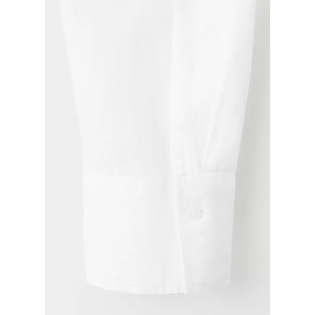 Chemise lin poche blanc cassé, MANGO