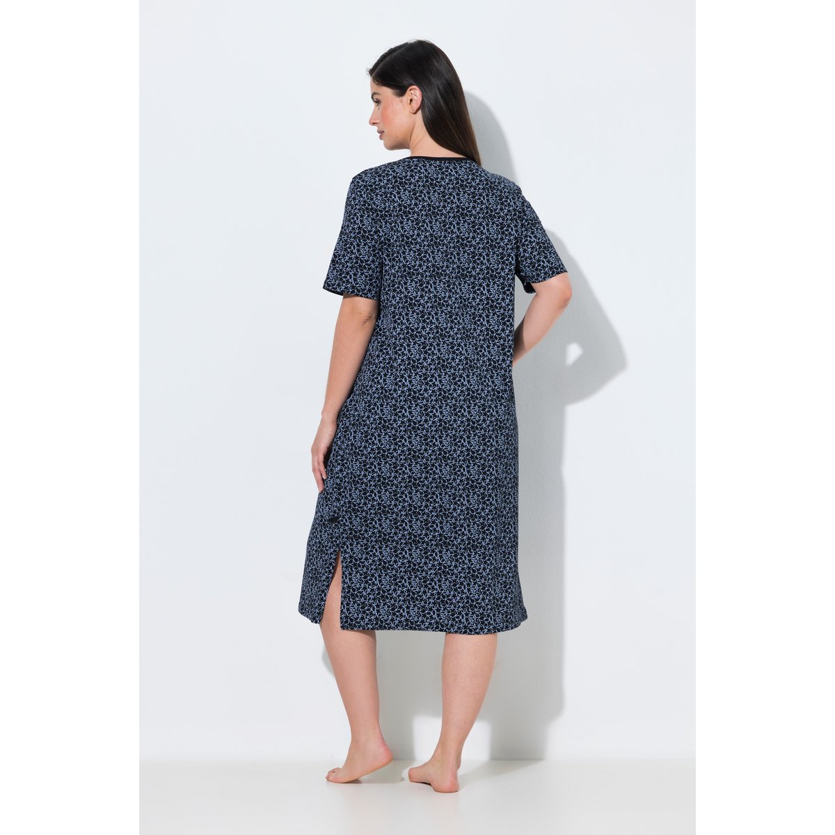 Chemise de nuit à motif noir, ULLA POPKEN
