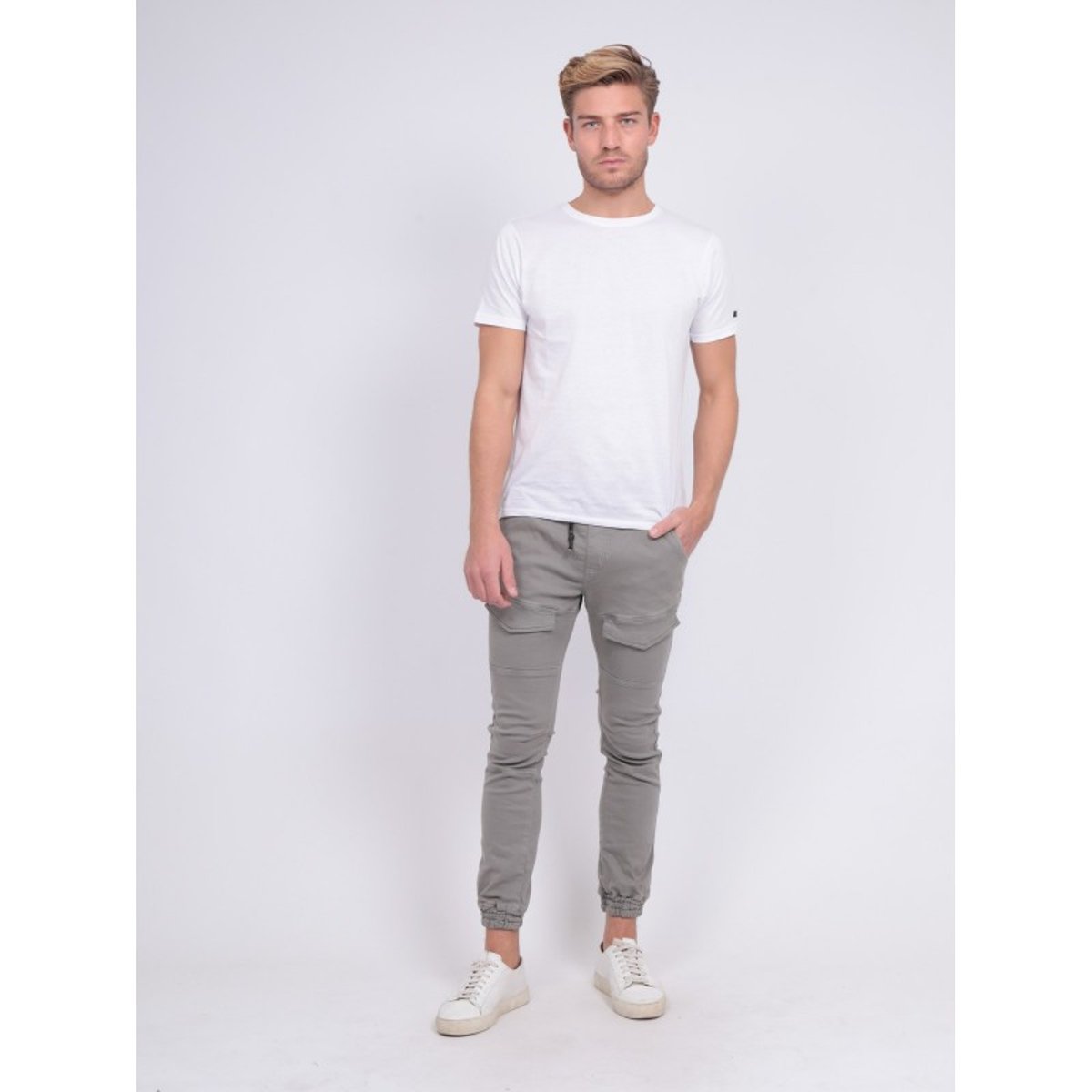 Pantalon Battle Molleton Clogo gris, RITCHIE