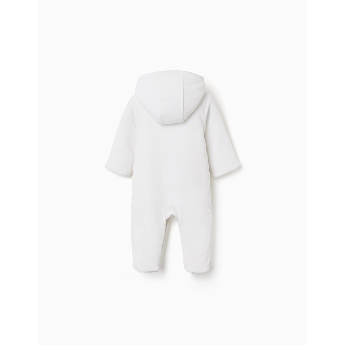 Combipilote en velours rembourré avec capuche et broderie blanc, ZIPPY