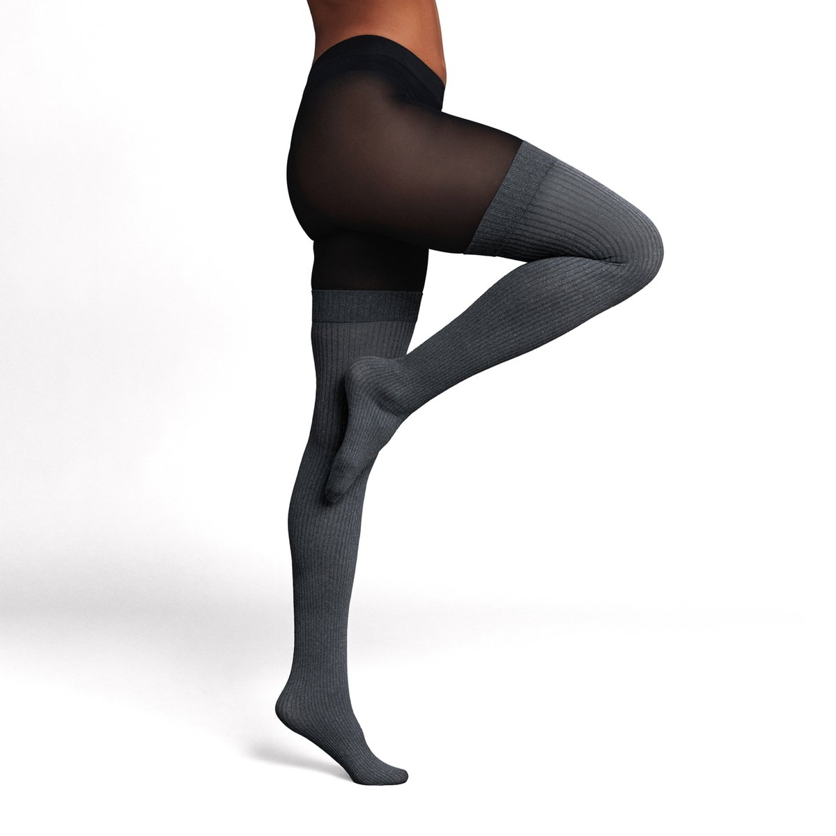 Collants fantaisie JERSEY multico noir, ROUGEGORGE LINGERIE