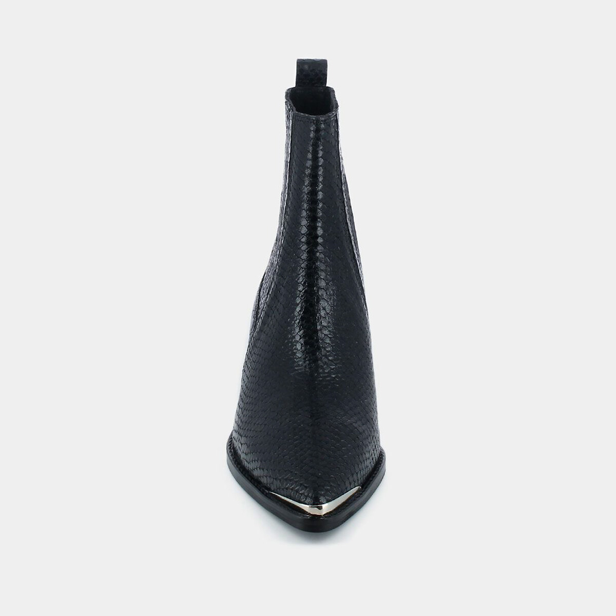 Bottines esprit cowboy en cuir Arsene noir, JONAK