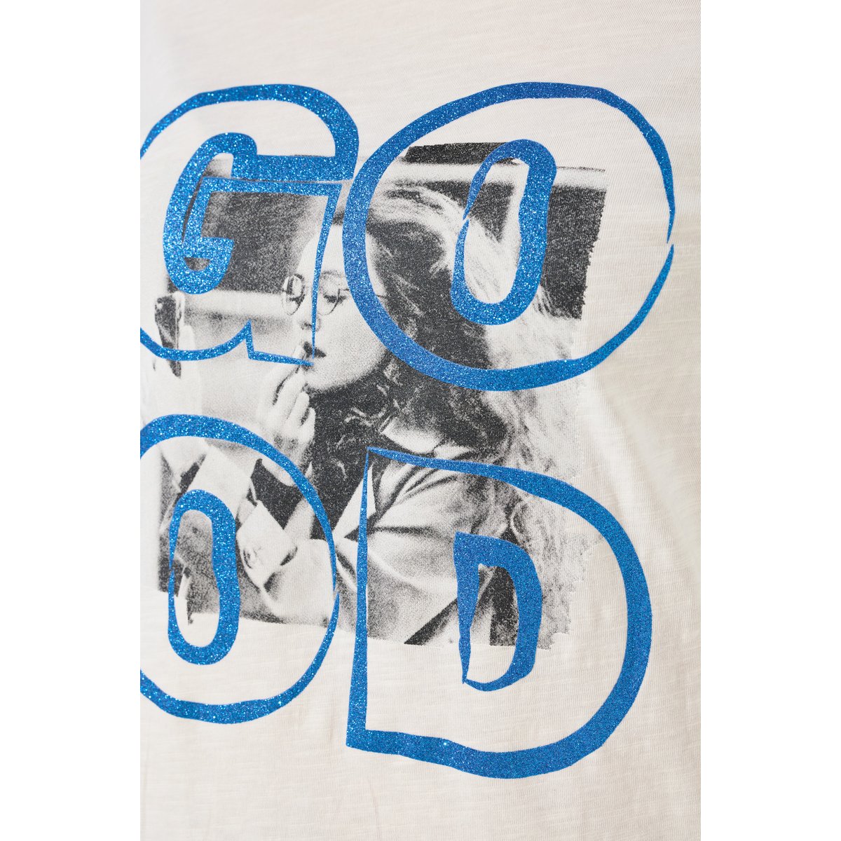 T-shirt avec imprimé photo blanc perle, ULLA POPKEN