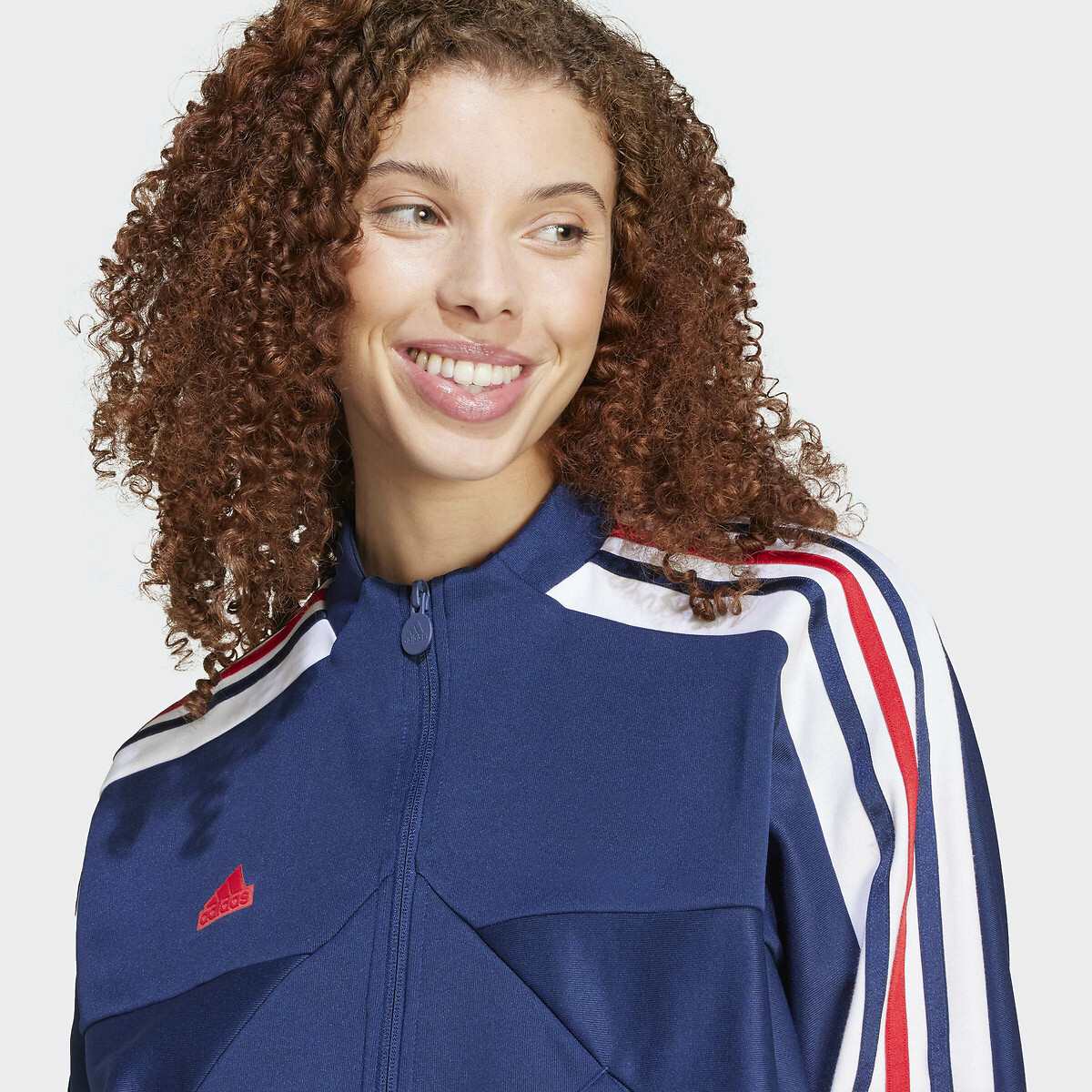 Veste de survêtement zippée TIRO CUT 3 bandes bleu, ADIDAS SPORTSWEAR