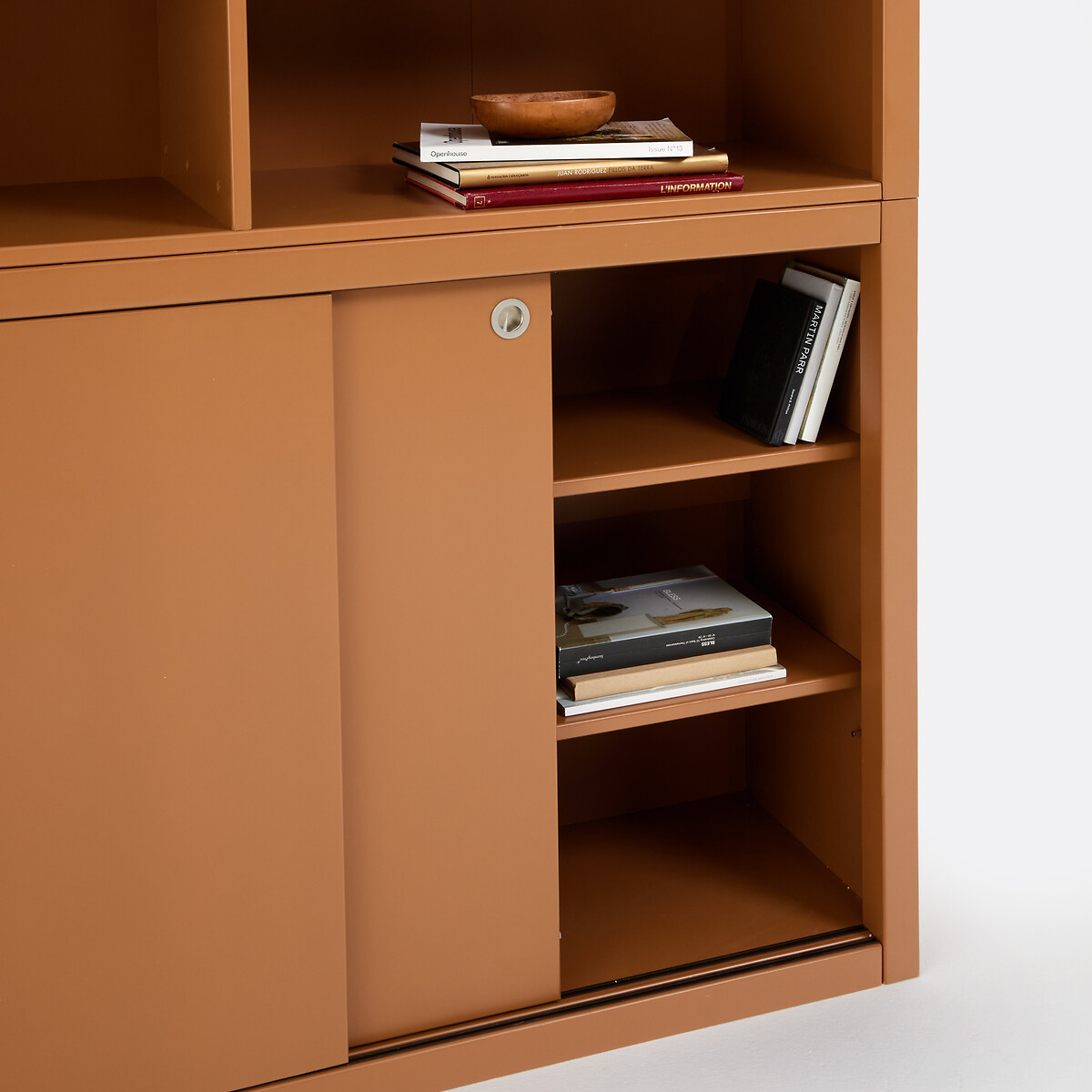 Libreria, finitura pittura opaca, 15 vani e 3 ante, ALEXANDRIE caramello , LA REDOUTE INTERIEURS