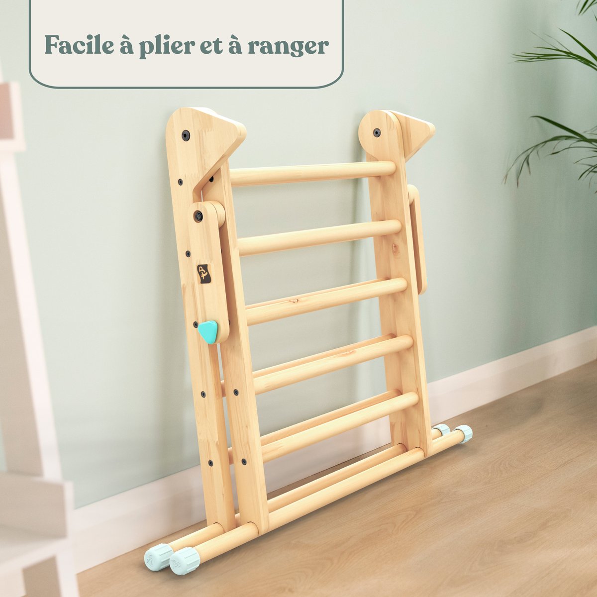 Triangle d'escalade pliable avec tableau marron, ACTIVE TOTS