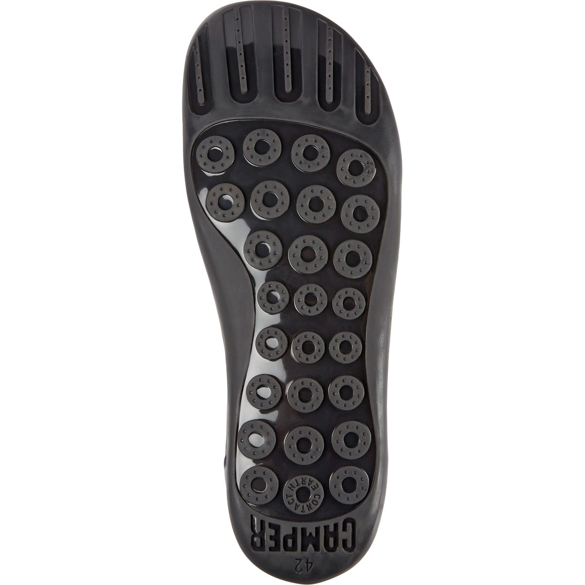 Baskets Peu en cuir marine, CAMPER