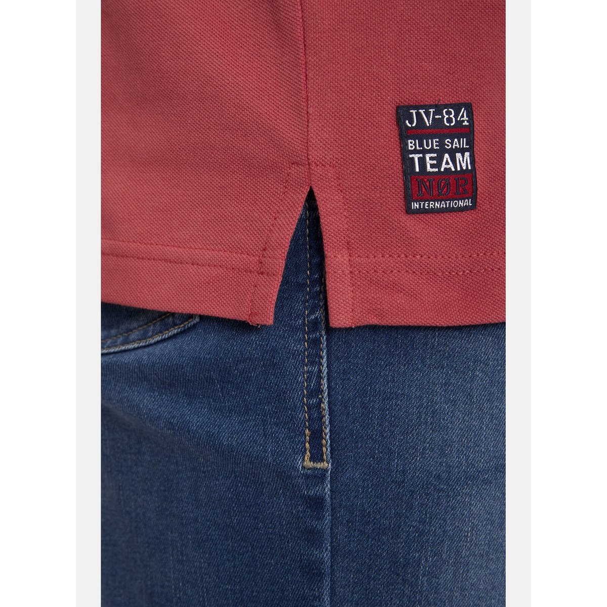 Lot de 2 polos ELJAR beige rouge clair, JAN VANDERSTORM