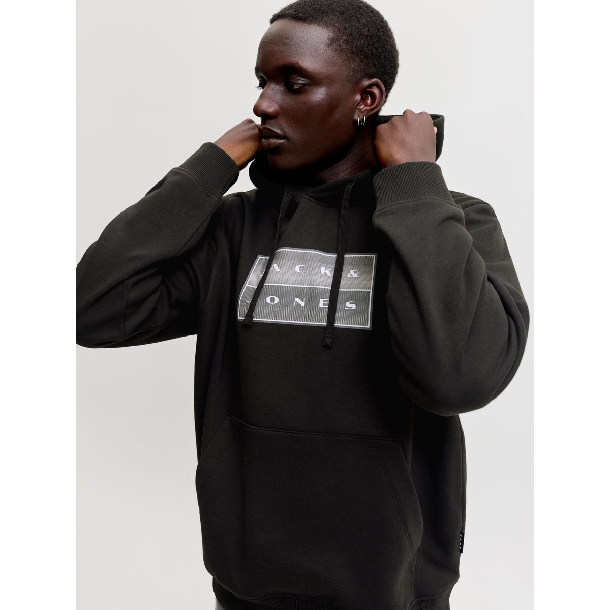 Sweat À Capuche black 1, JACK & JONES
