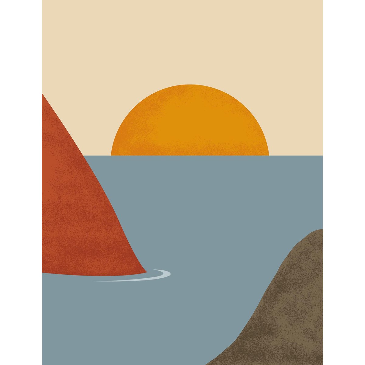 Papier peint journée à l'eau intissé, HEXOA